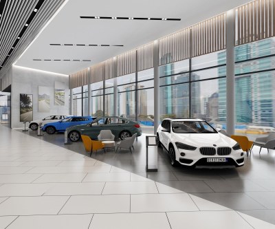 现代宝马4S店3D模型下载